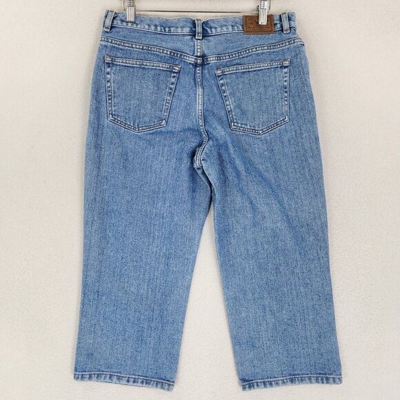 Ralph Lauren Jeans Womens 10 Blue LRL Cropped Medium Wash Mid Rise Capris Casual - Picture 8 of 12